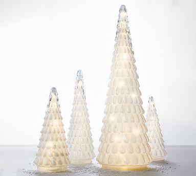 Pre-Lit Beaded Glass Trees