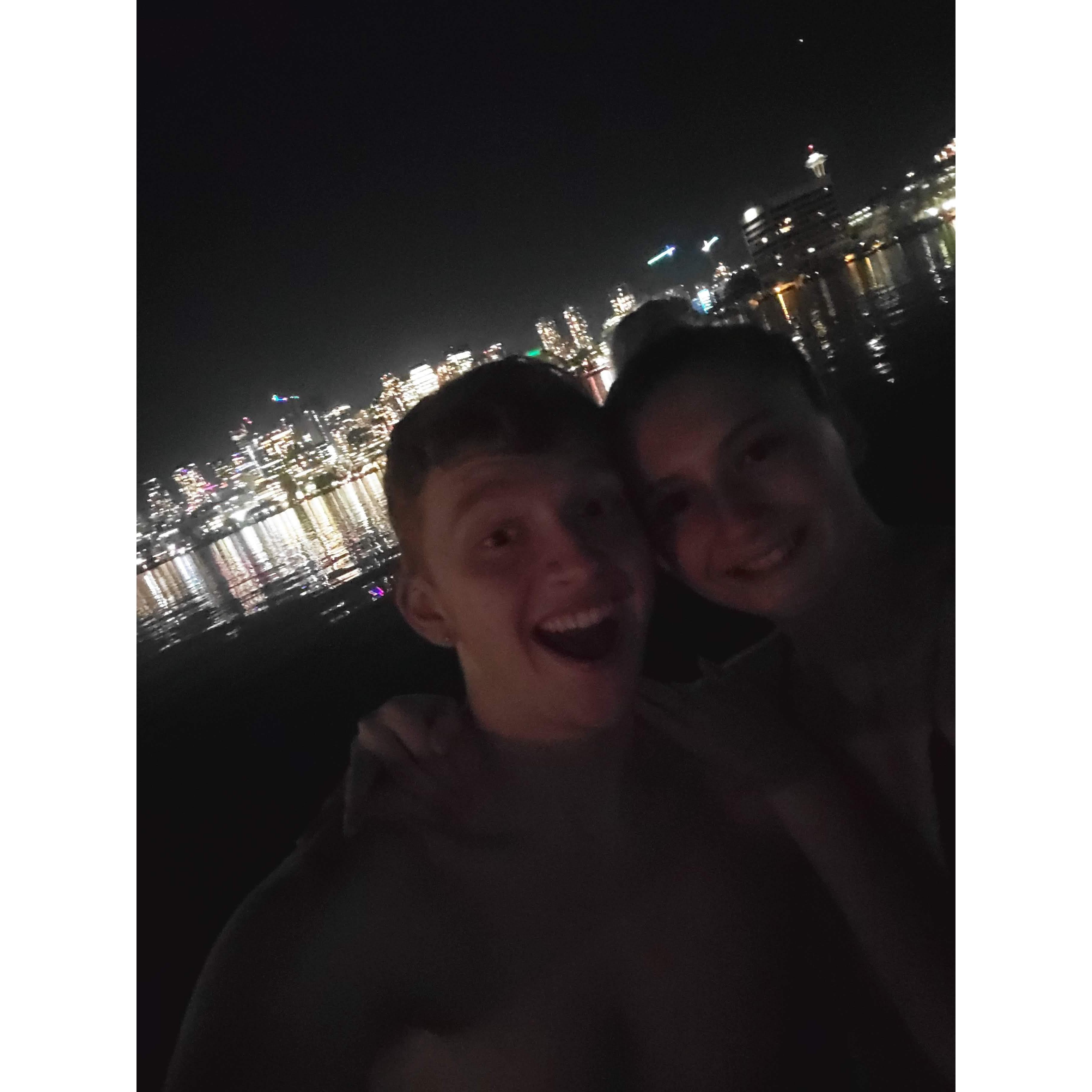 We took a hot tub boat out in Seattle