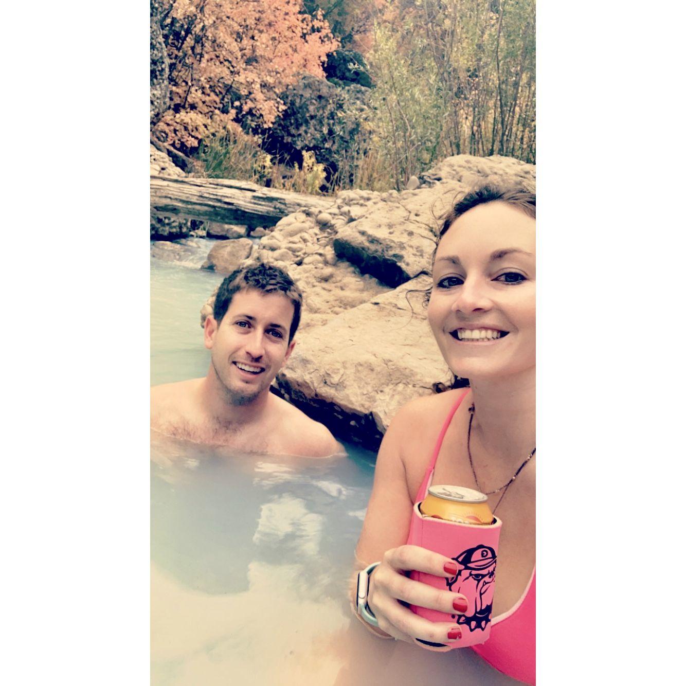 After a busy summer going back and forth to San Francisco, Doug came back out to Utah and we hiked to the hot springs in American Fork Canyon