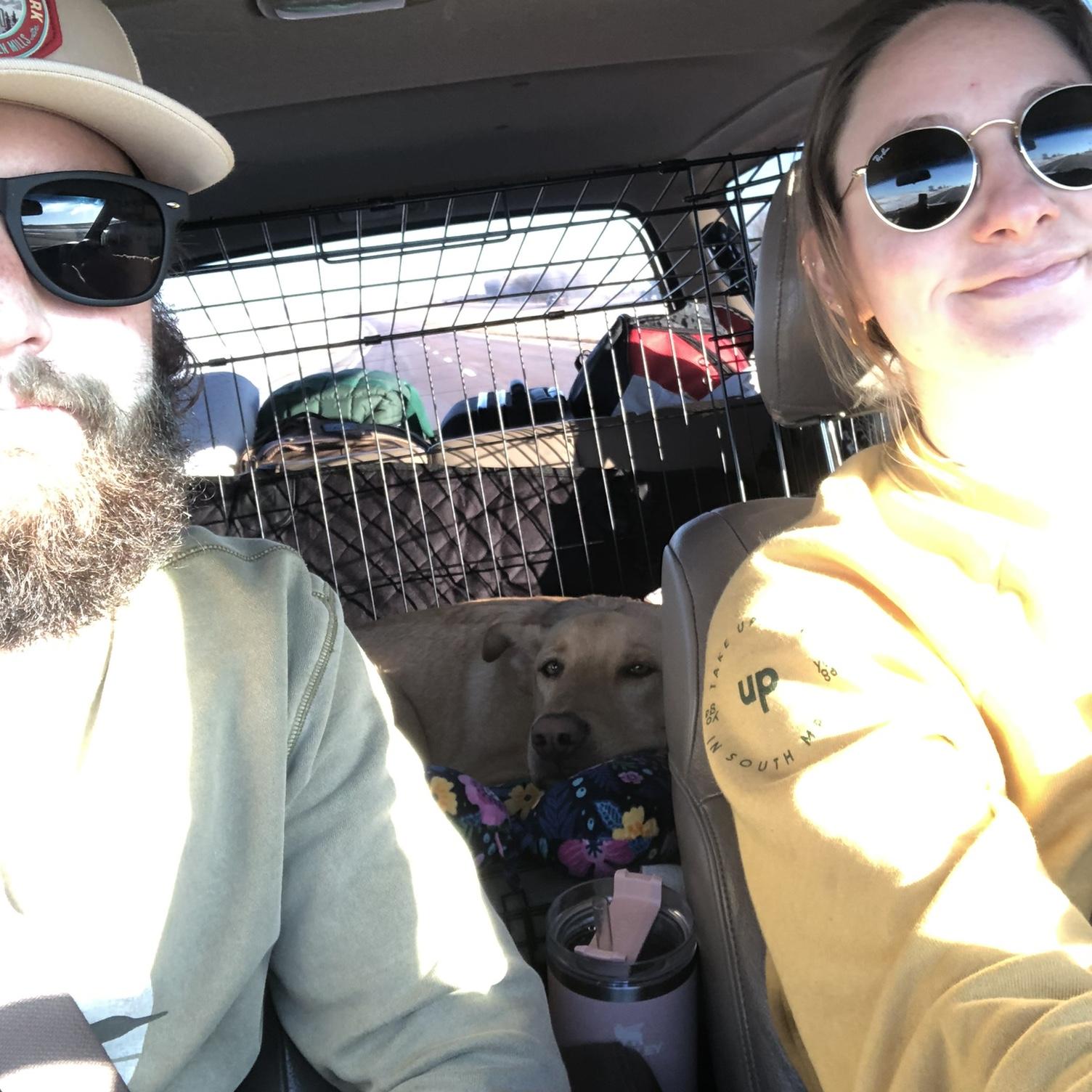 One of many road trips out to Colorado with Stanley in tow