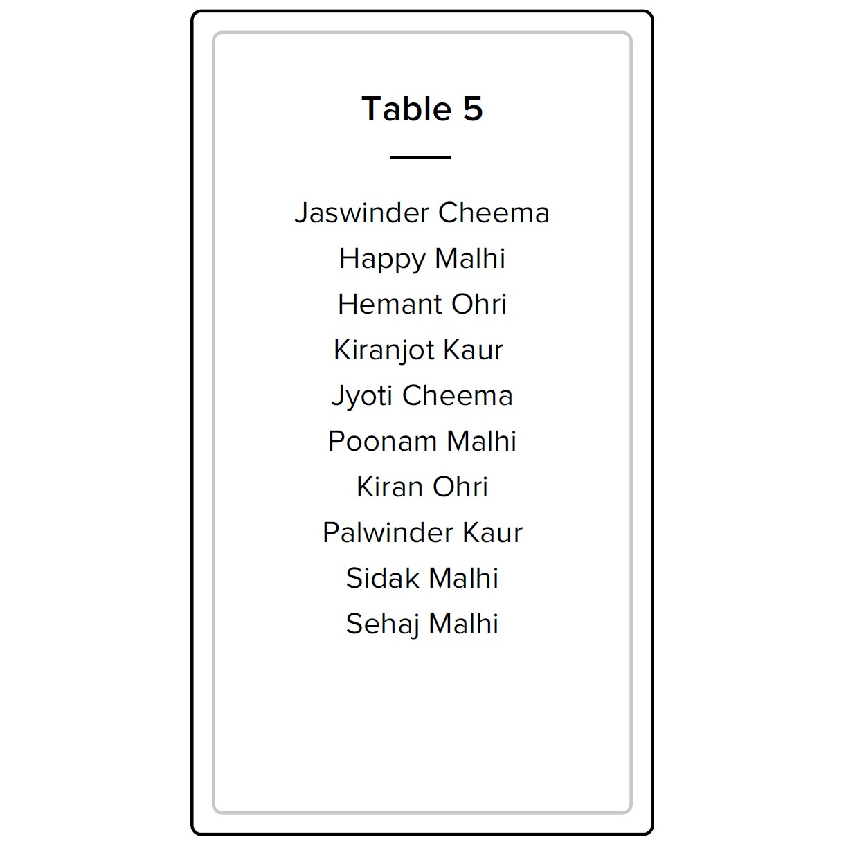 Table 5