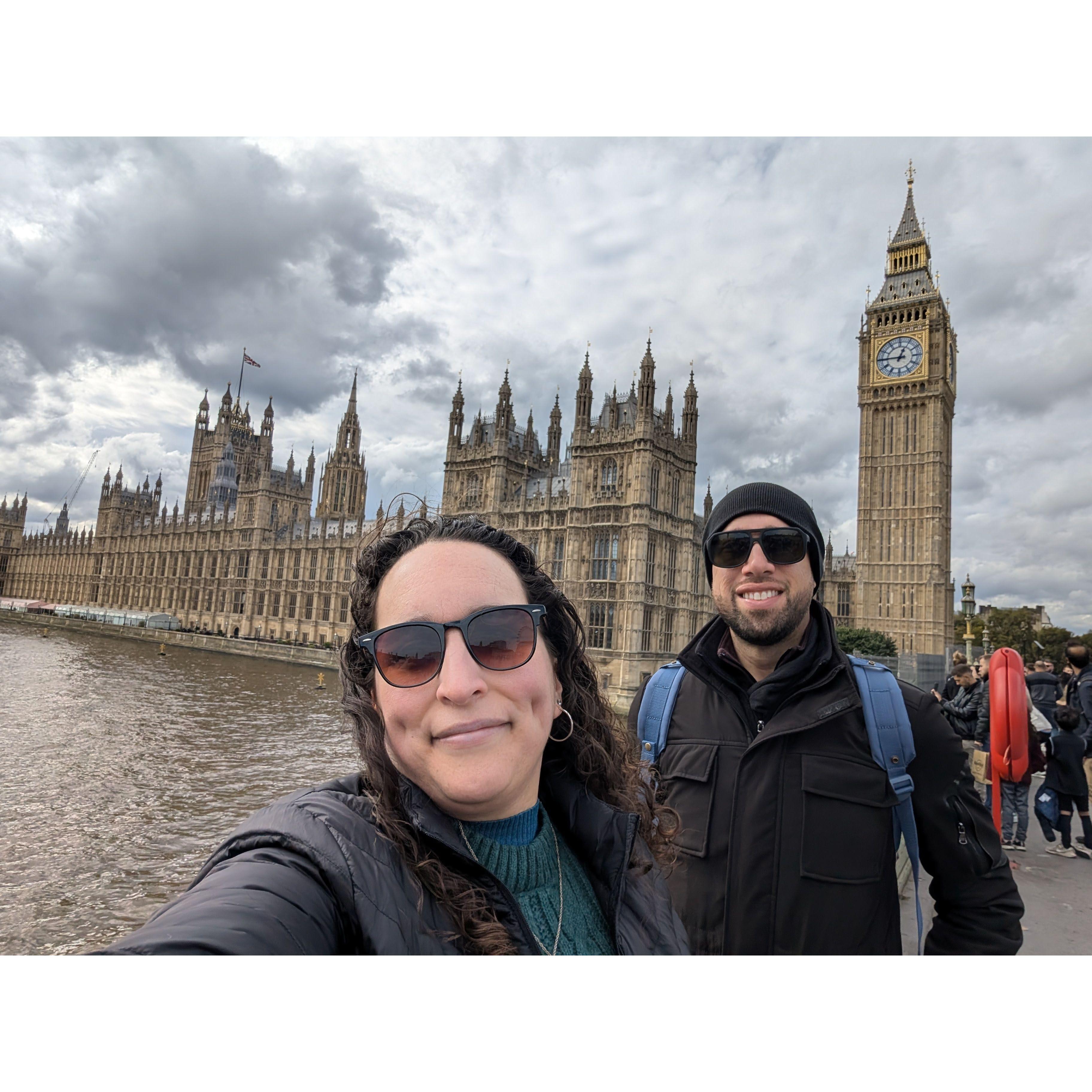 Our first out of the country trip was to London!