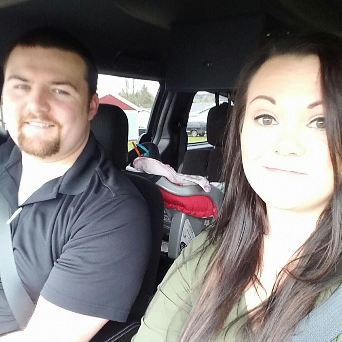 Eric and Ashly on their way to church this past Easter.