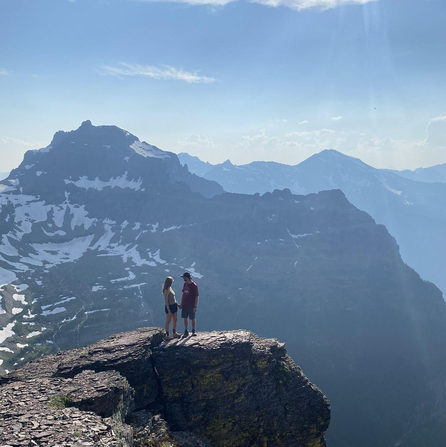 One of the first peaks that Cole and Linnea bagged together.