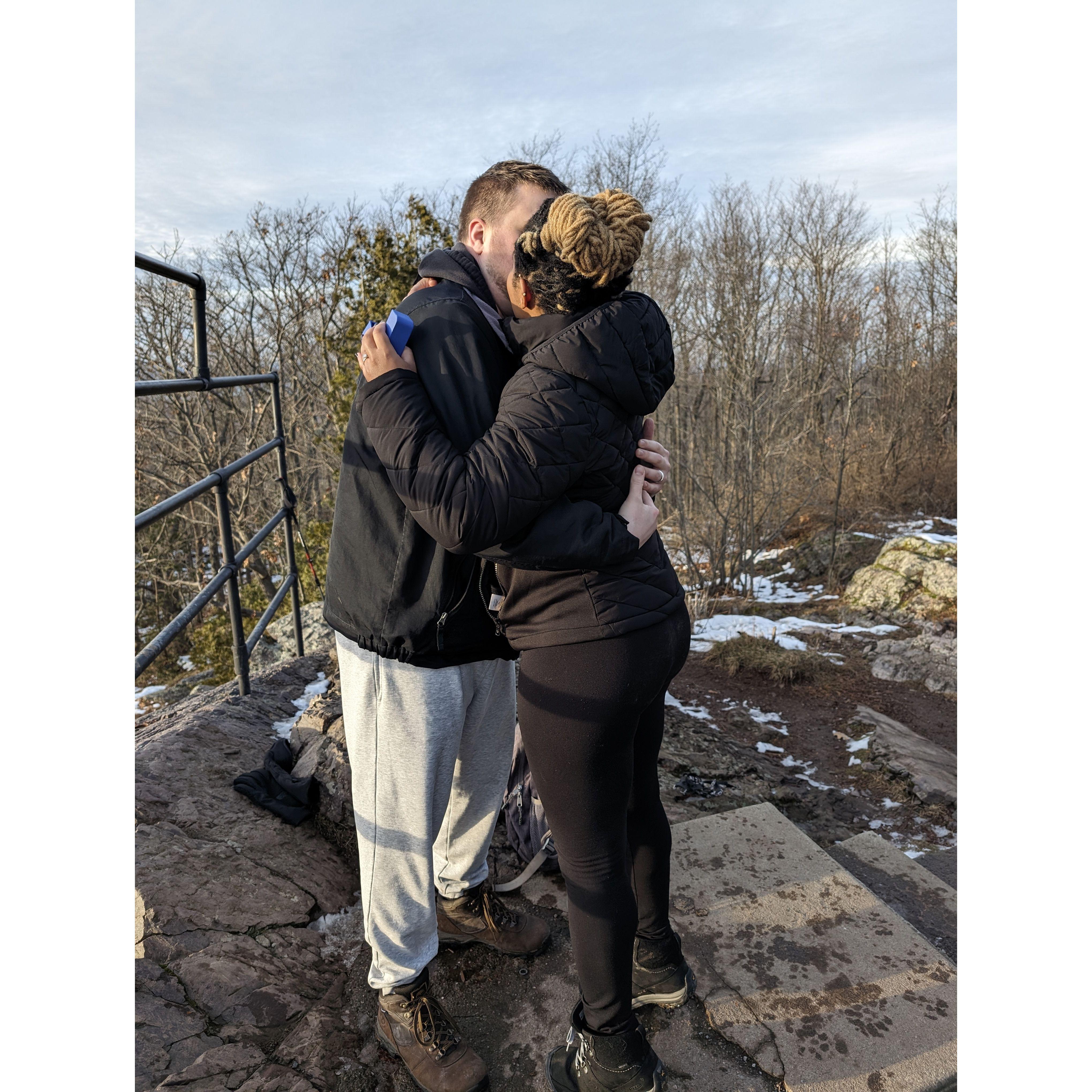 Right after he said "Yes!"
