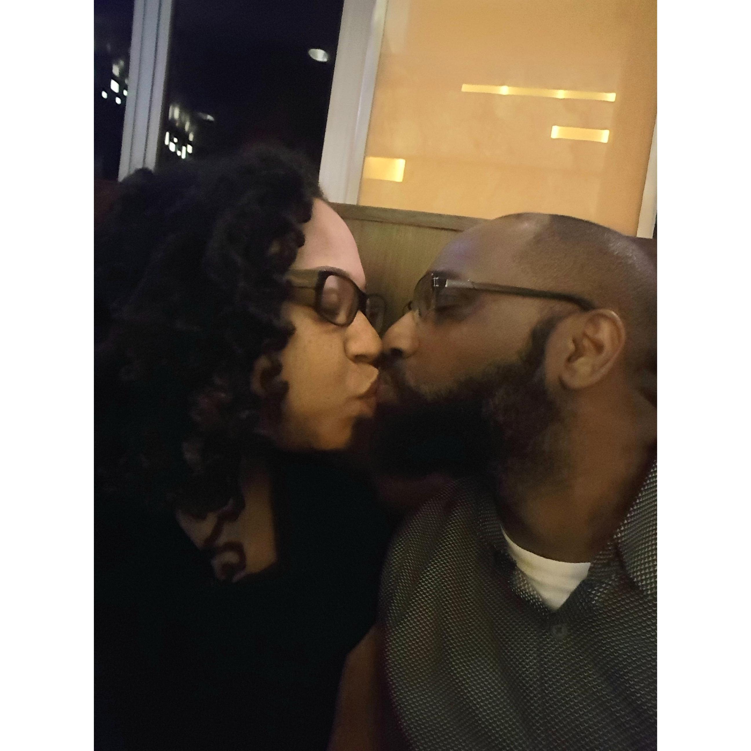 Engagement Kiss!