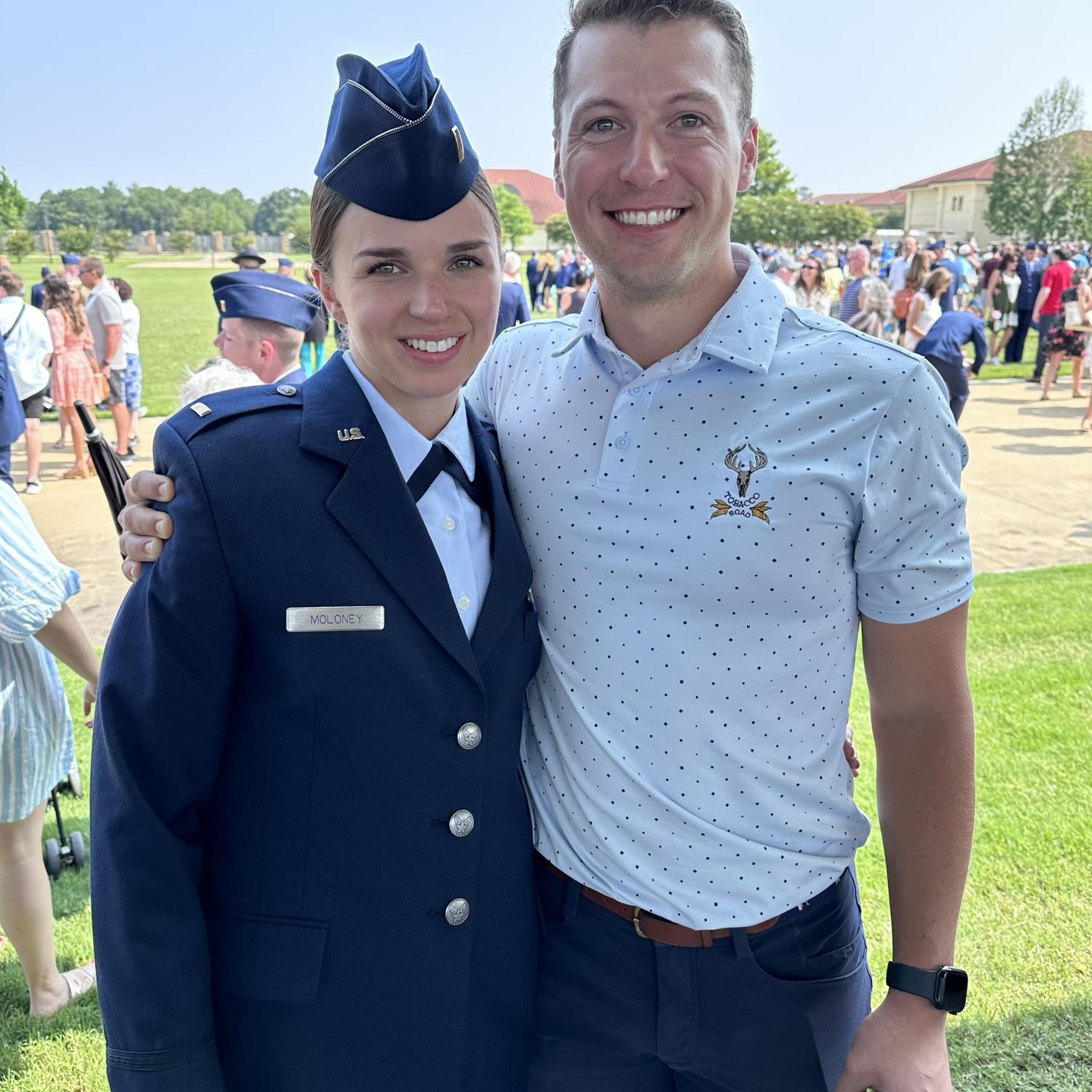 Mary and Stephen at Mary’s OTS graduation