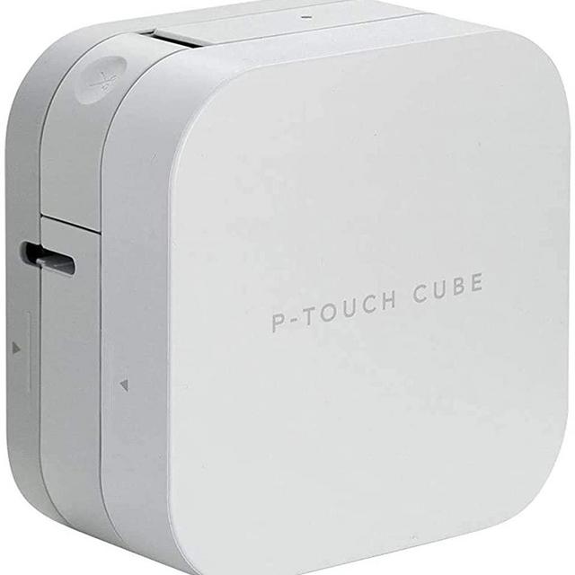 Brother P-Touch Cube Smartphone Label Maker, Bluetooth Wireless Technology, Multiple Templates Available for Apple & Android Compatible – White