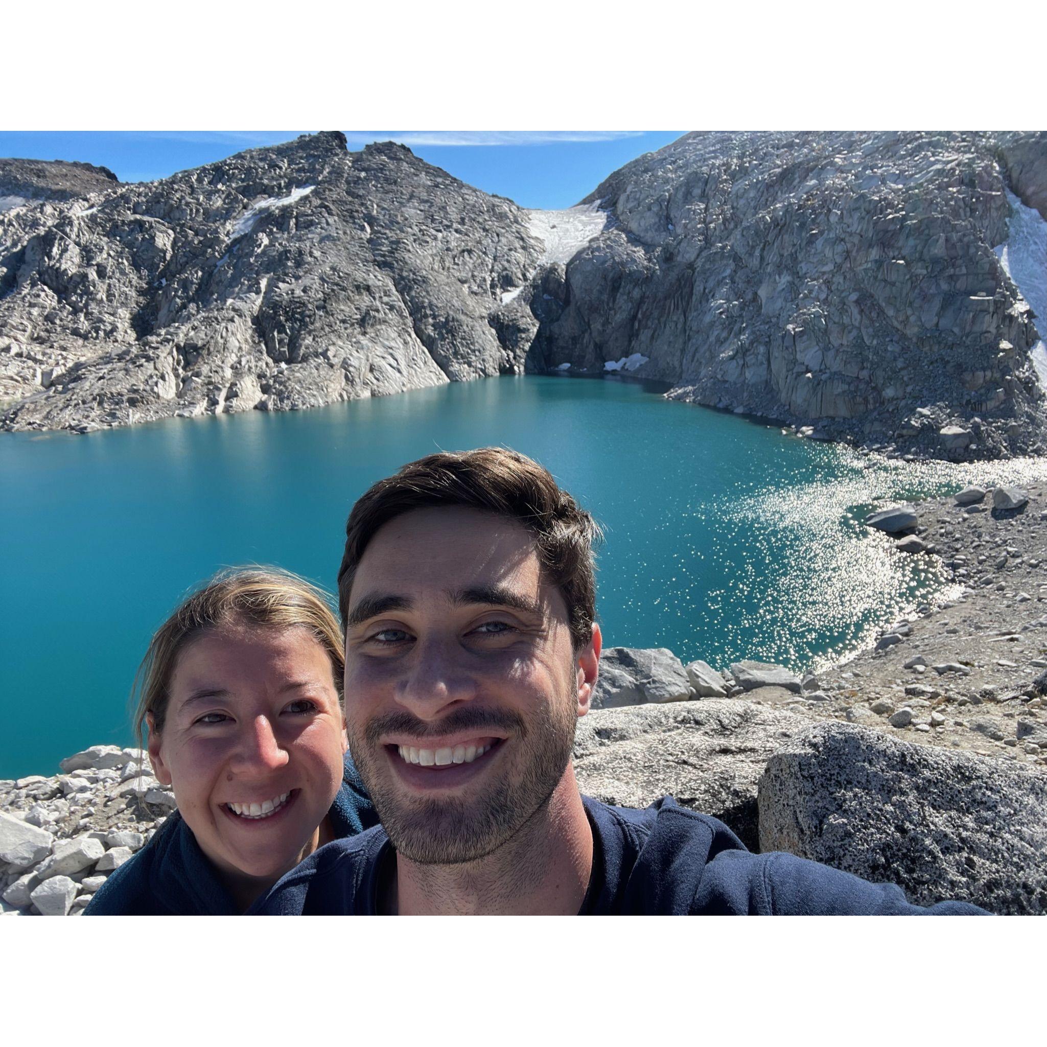 Claire got to show Bryan the beauty of the Enchantments in Washington State. She even let him carry the backpack the whole way!