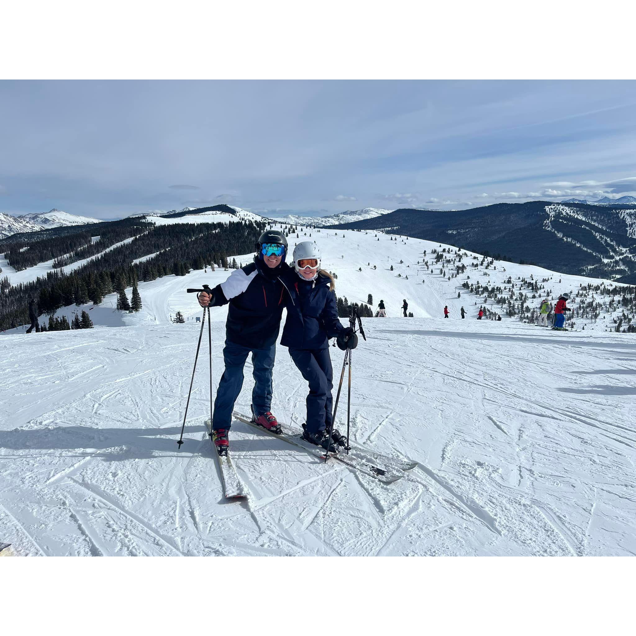 Another one of our happy moments in Vail, CO.