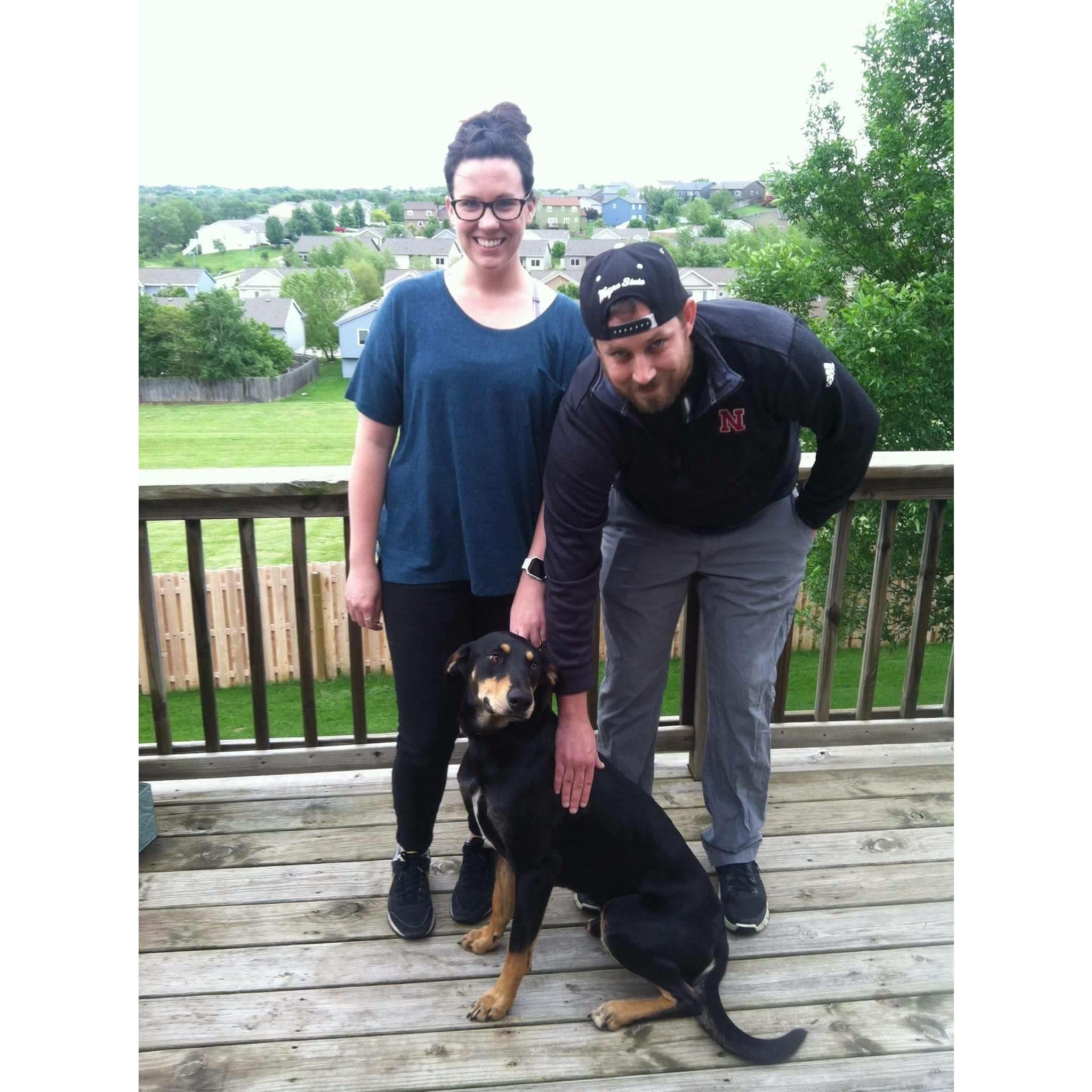 And then we got a dog 2 weeks later - 5/20/17. Rizzo <3