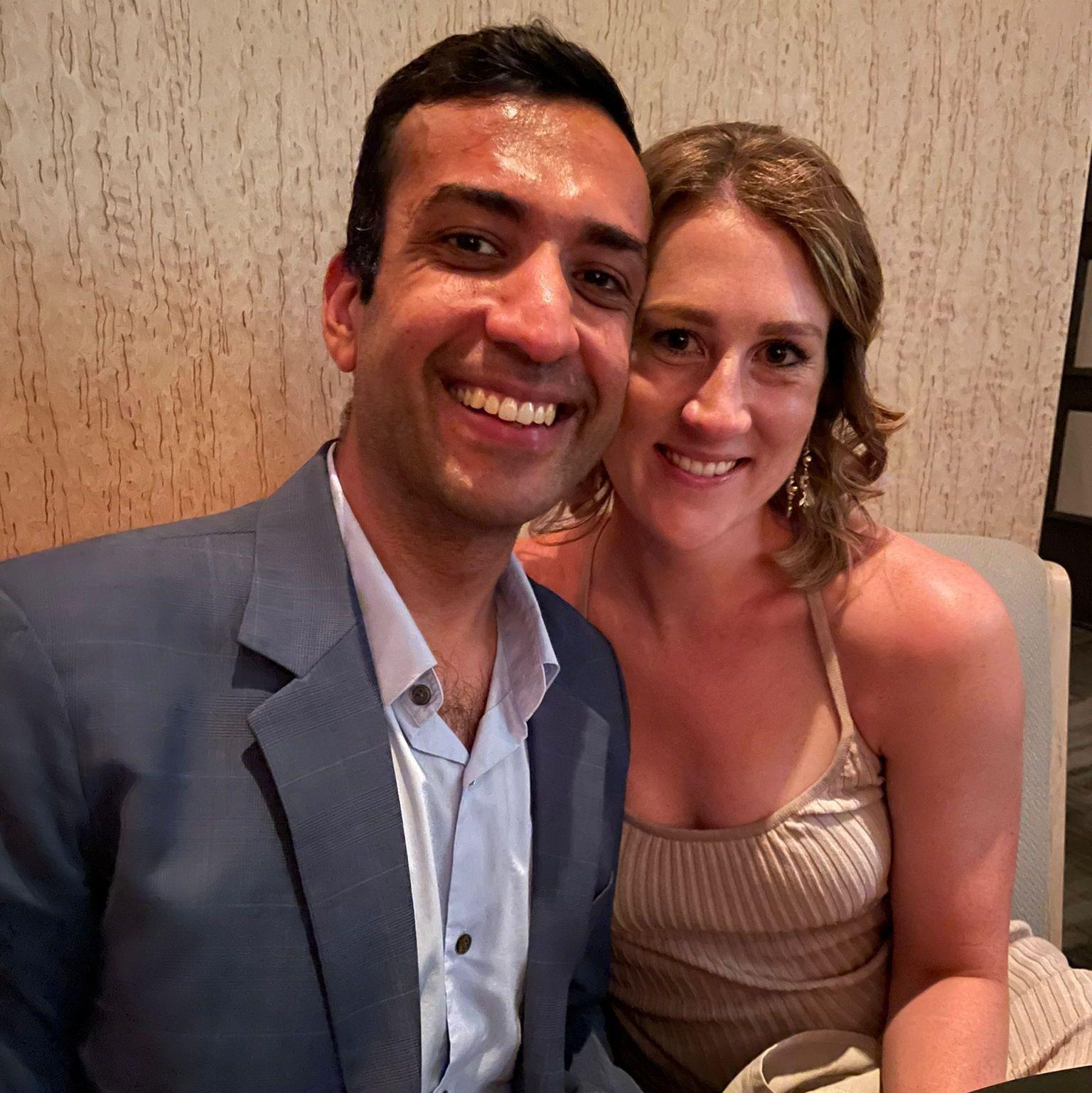 Celebrating Nitesh's birthday for the first time as a couple at the Aviary.