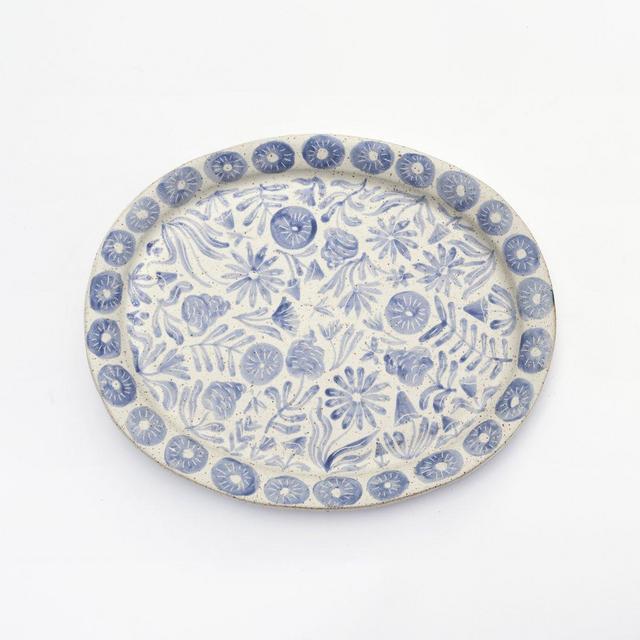 All Flowers Oval Plate