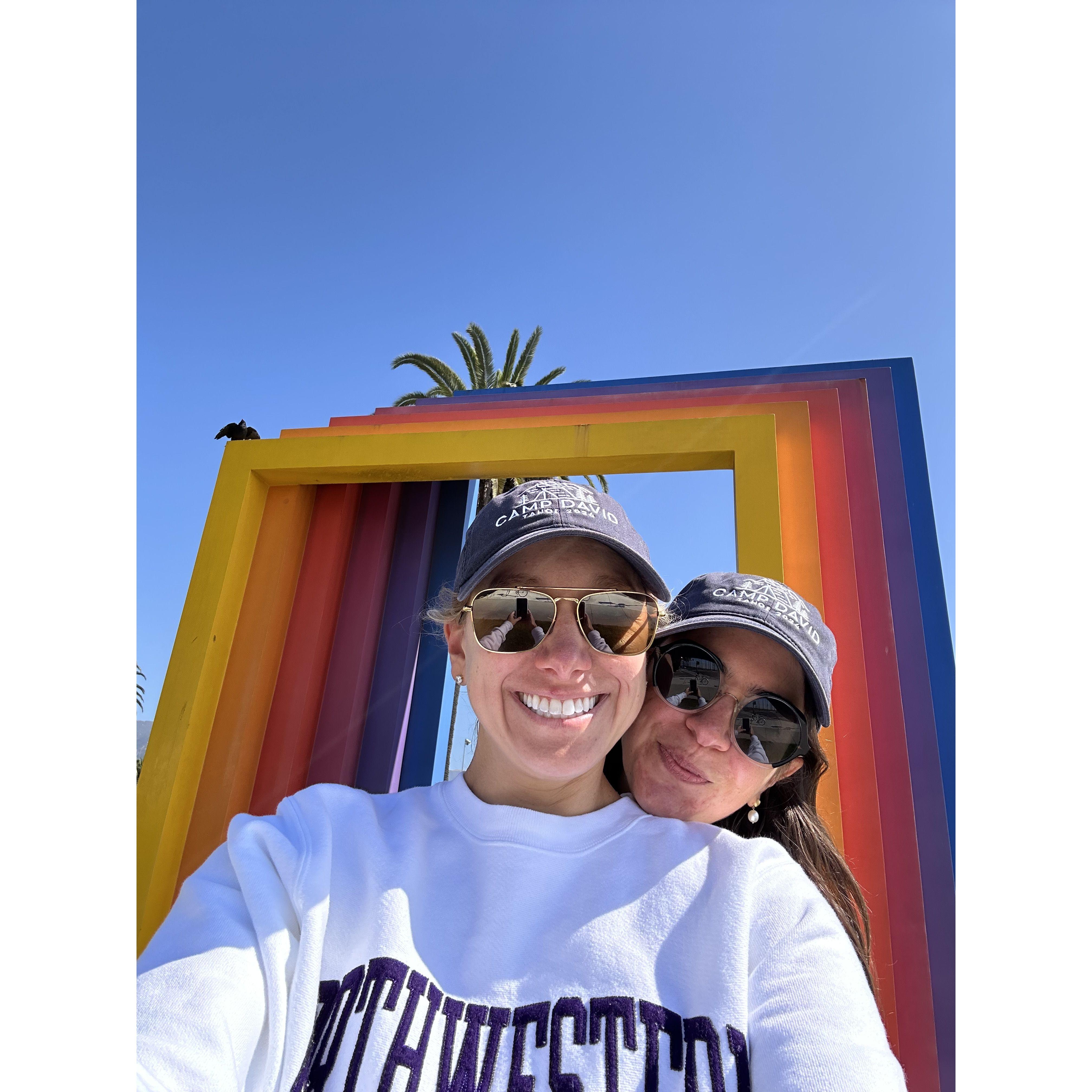 The girls exploring Santa Barbara.