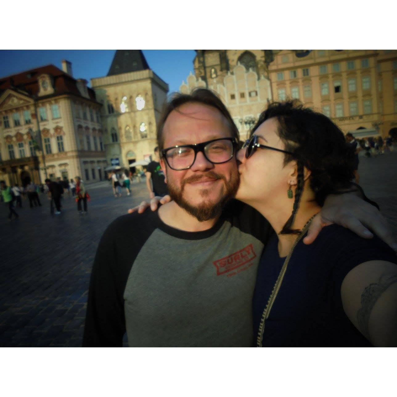 Emily's birthday in Prague in 2016.