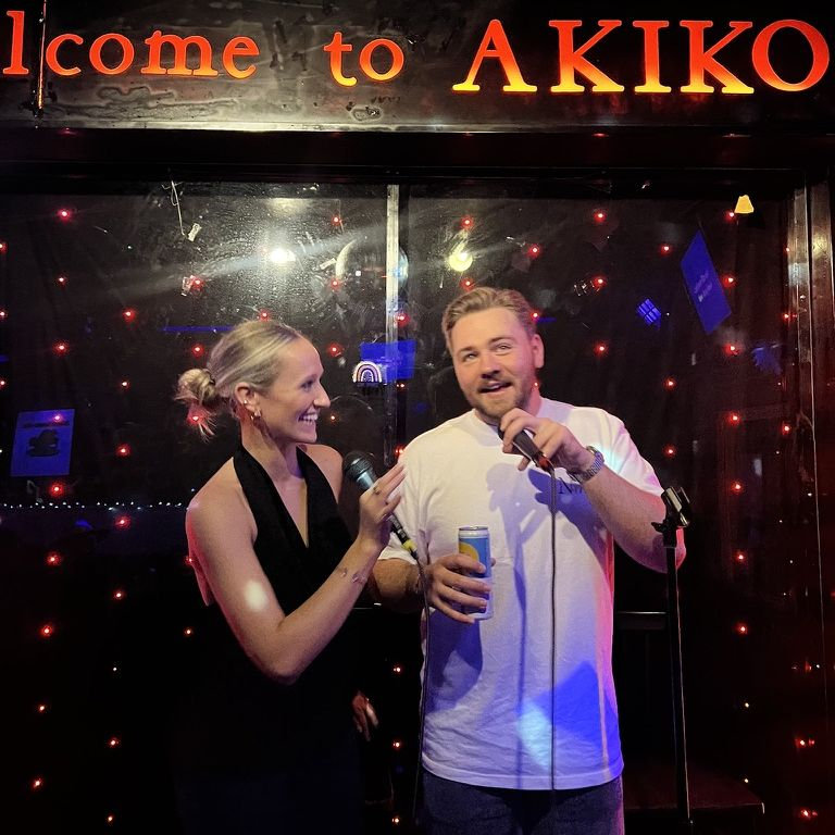 Grad school karaoke night
