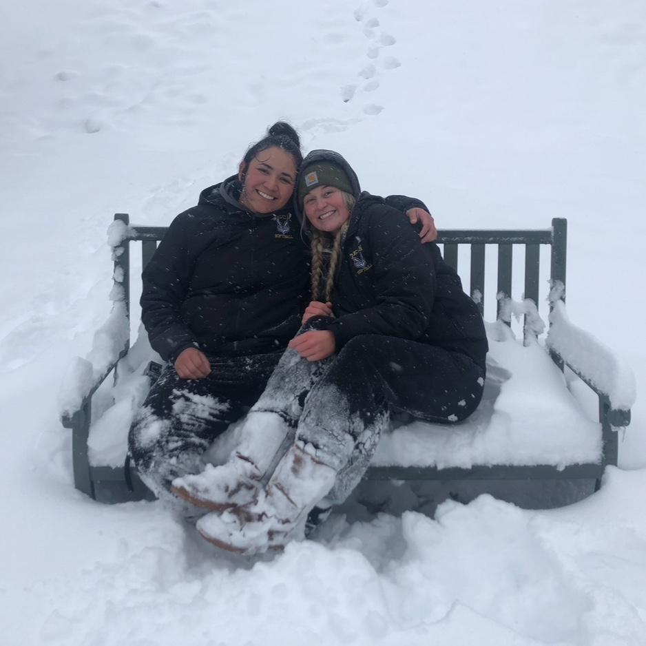 Klamath Falls snow, shortly after we met. February 2018.