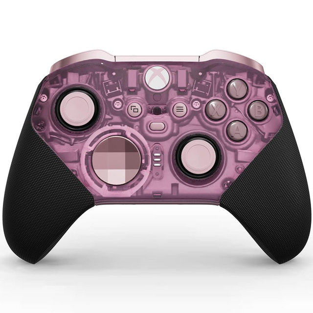 Xbox Wireless Gaming Controller | Elite Series 2 Core | Translucent Pink | Console, PC, and Cloud Devices | Adjustable Thumbsticks | Trigger Locks