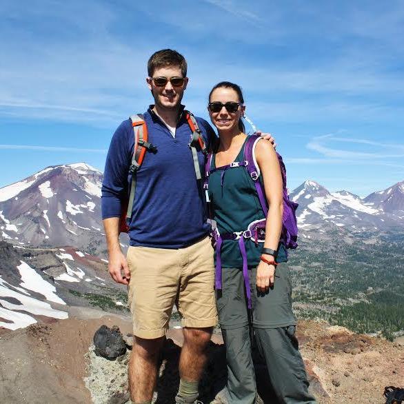 Top of Broken Top with the Sisters backdrop