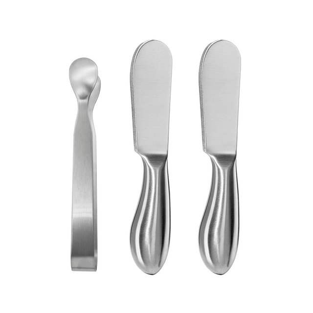 OGGI 3pc 5" Stainless Steel Charcuterie Utensil Set