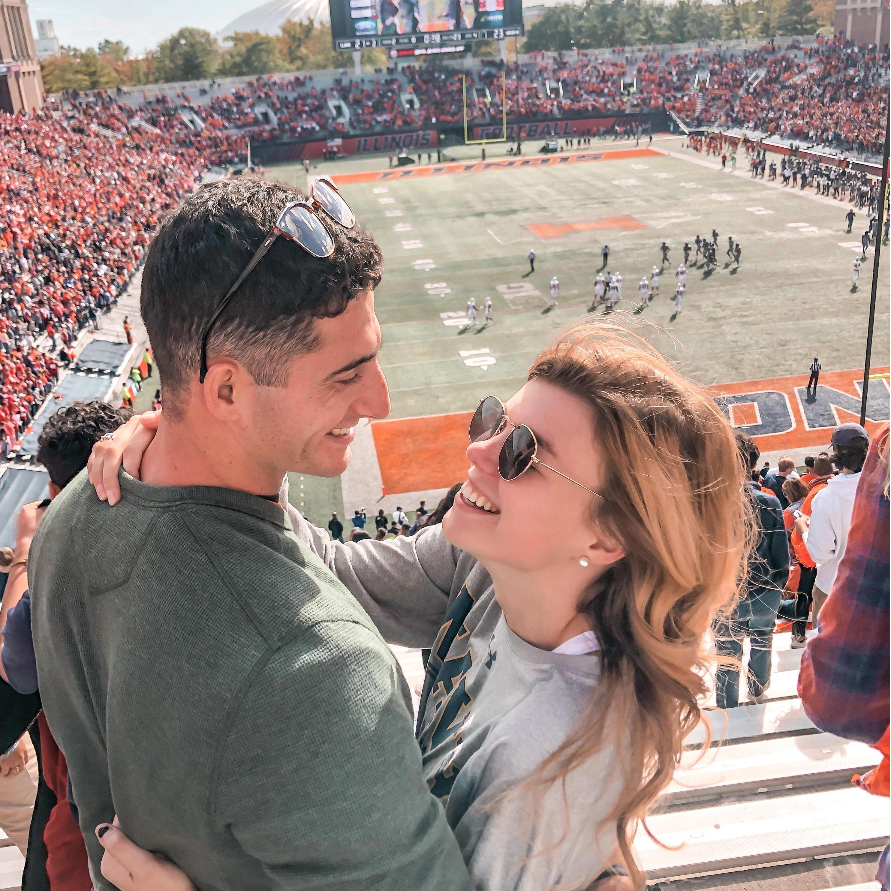 First football game, first Illini win in 20 years? coincidence I think not!
-Urbana 2019