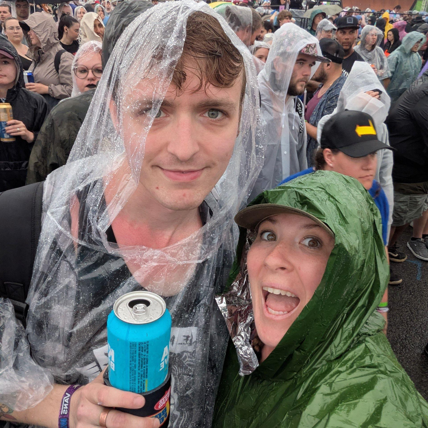 We enjoy each other's company rain or shine