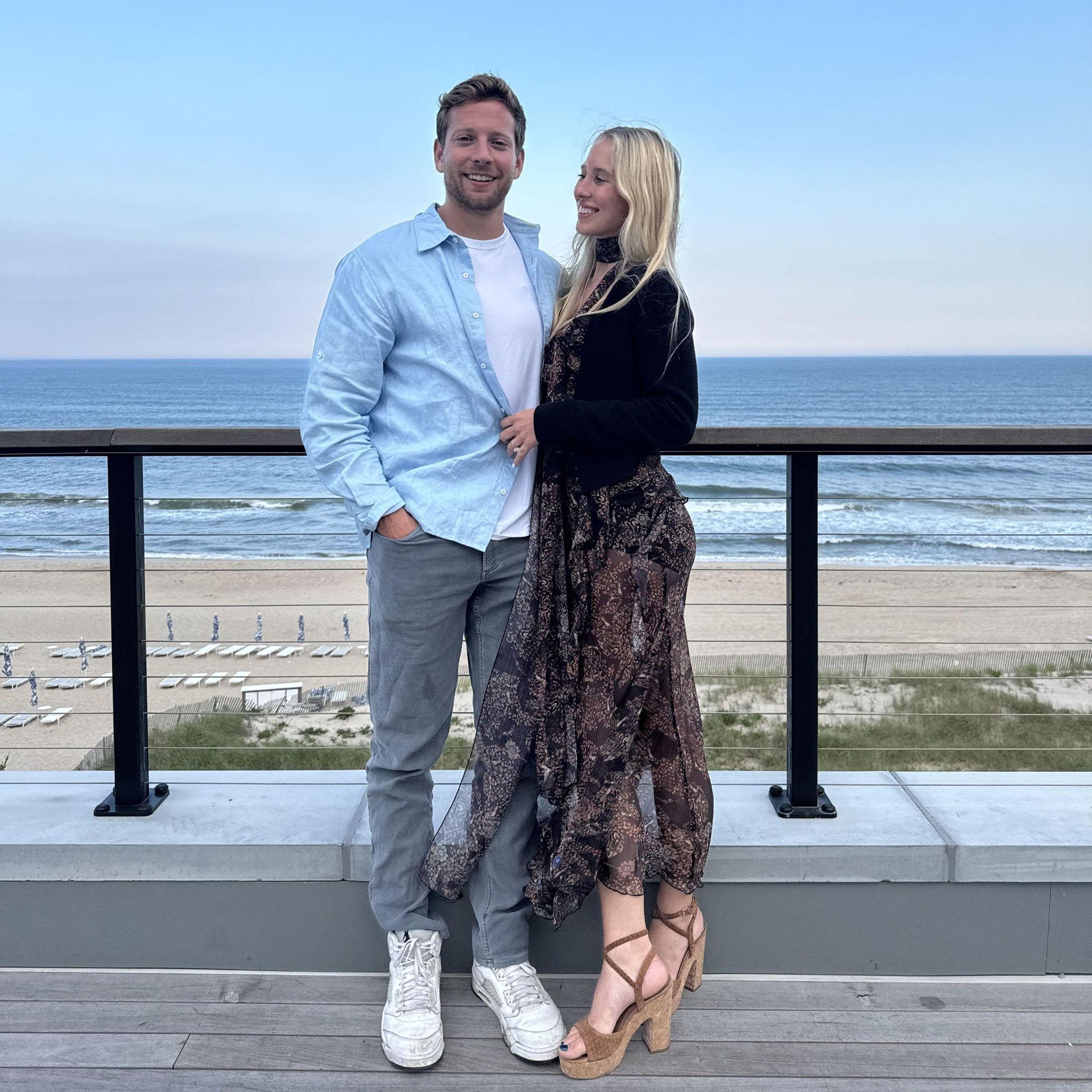 Our first  trip back to the Hamptons, engaged. This is where Scott asked me out 3 summers ago!