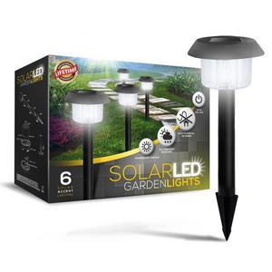 SolarGlow Solar Garden Lights - Super-Bright 15 Lumens - Perfect Neutral Design; Makes Garden Pathways & Flower Beds Look Great - Easy NO-WIRE Installation; All-Weather/Water-Resistant
