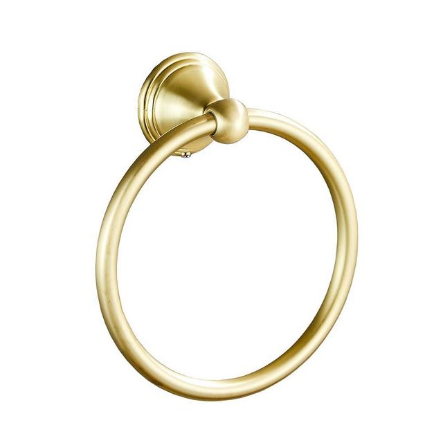 Brushed Gold Hand Towel Holder for Bathroom1 Pack, Bathroom Accessories and Wall Towel Racks