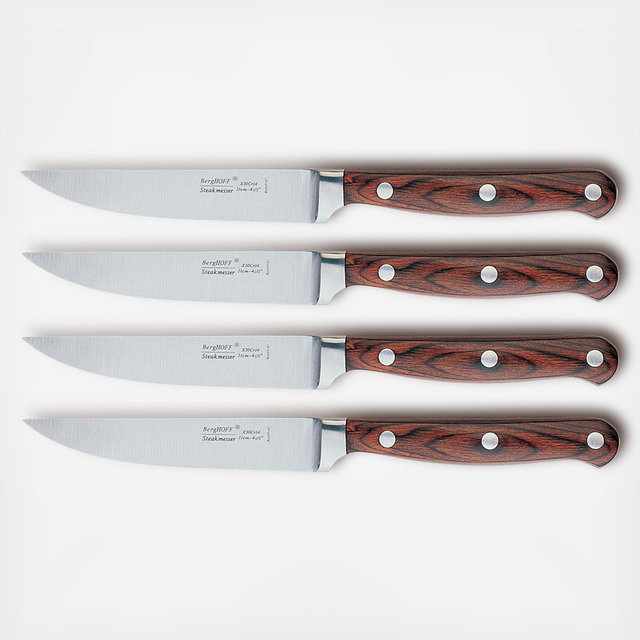 BergHOFF, Pakka Stainless Steel Steak Knife, Set of 4 | Zola