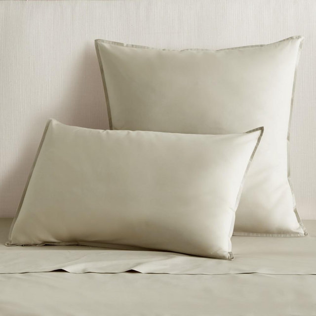 Chambers® Italian Percale Sham, King, Oatmeal