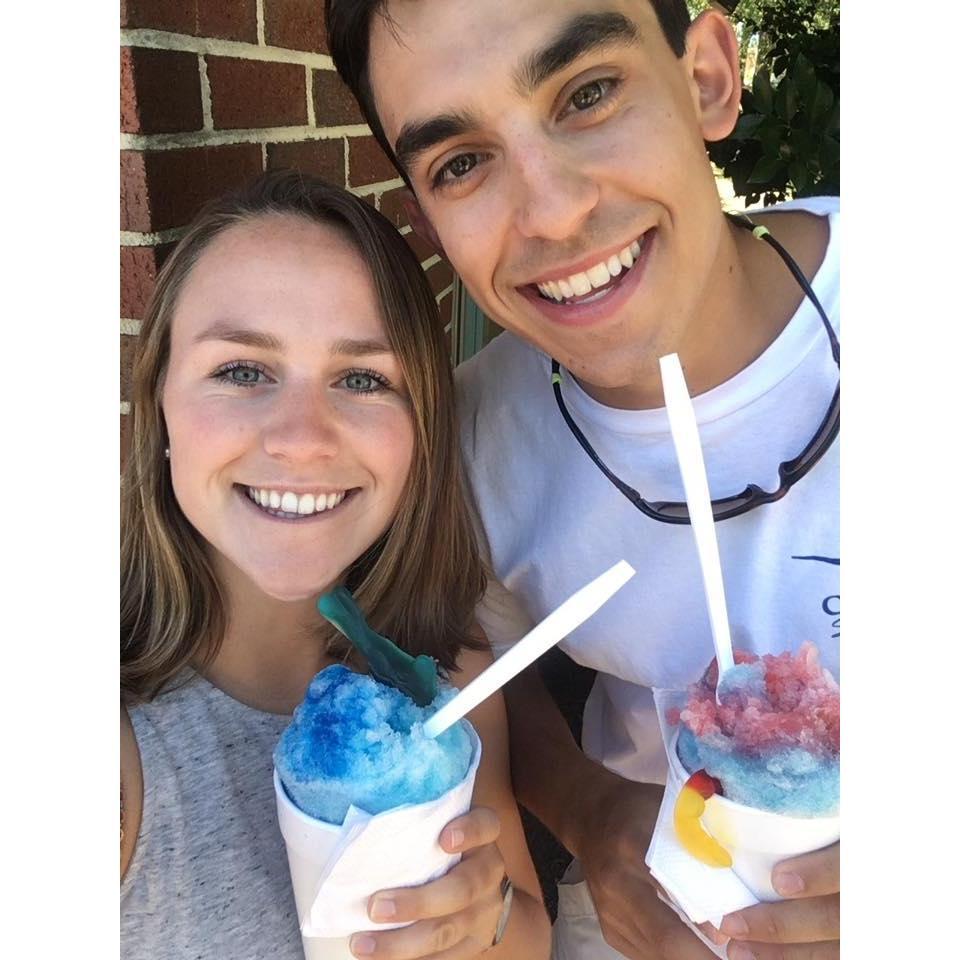 Eatin' snowcones 2016