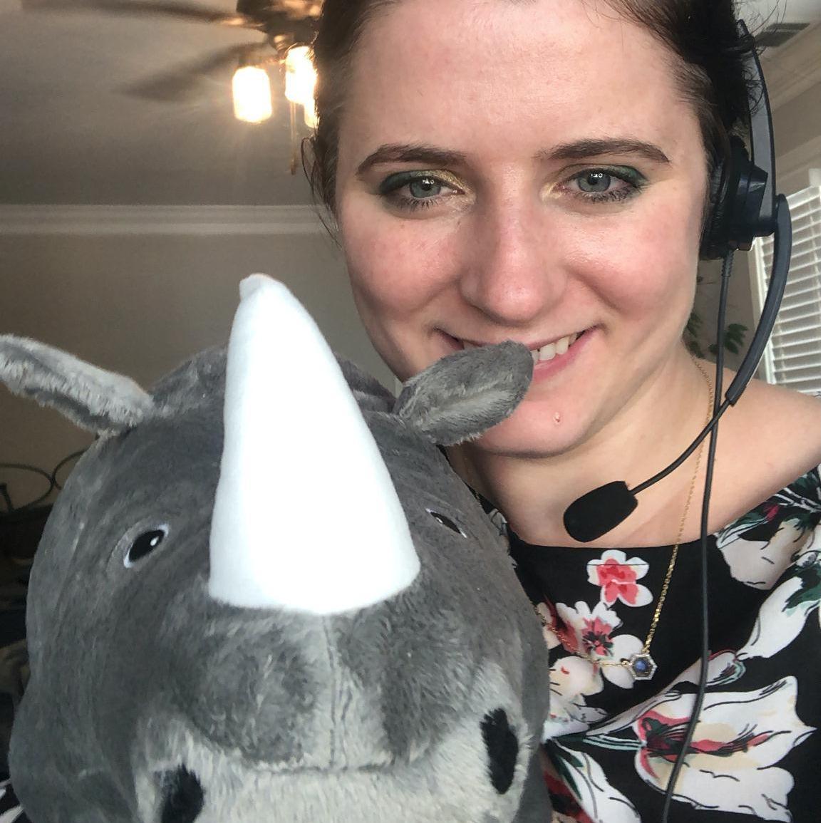 Tina sent Lis this Badakorn ("badak" is rhino in Bahasa Indonesia), a symbol of the first major global infodemic manager training they led together.