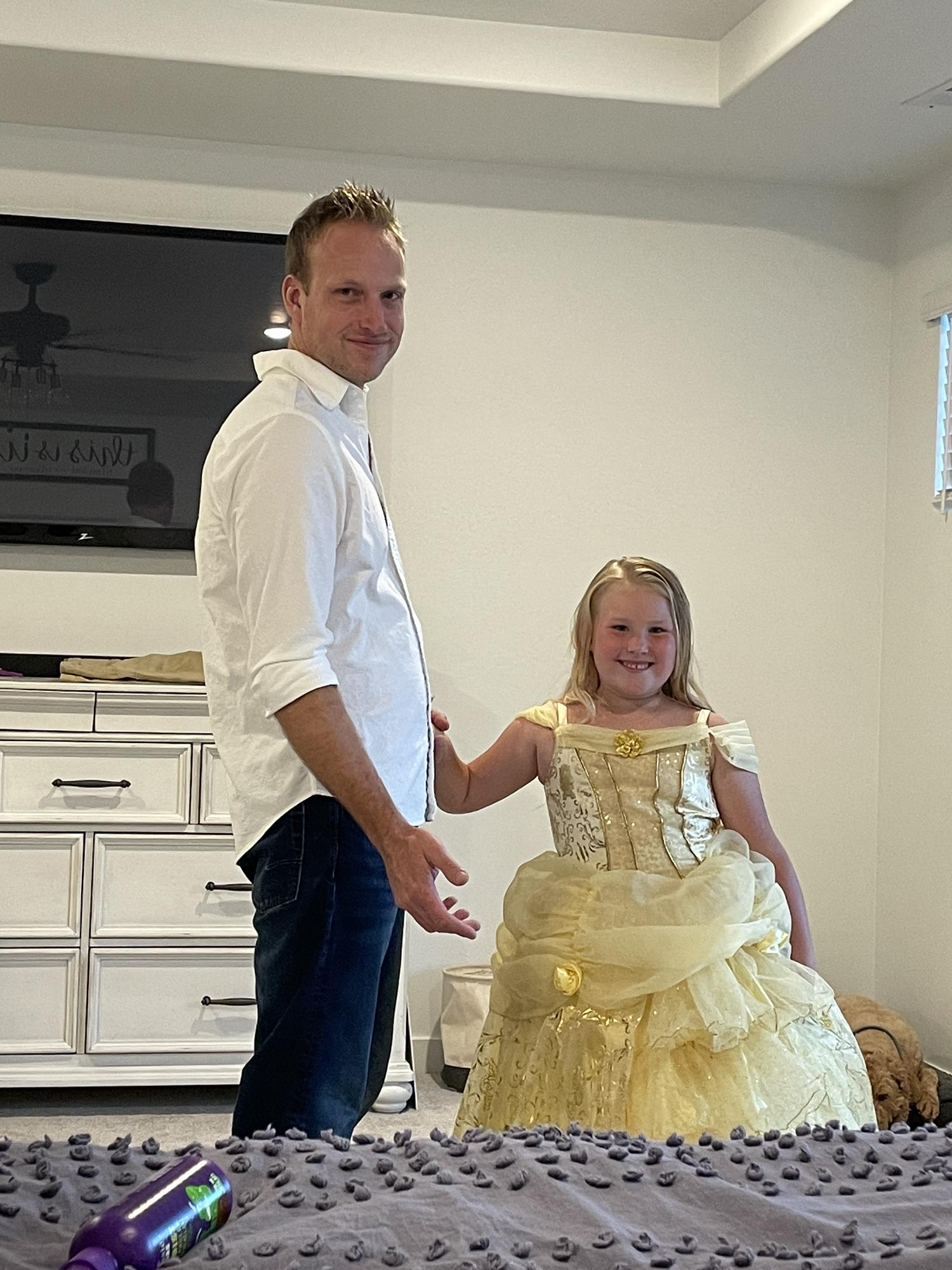 Always up for a dance with his princess