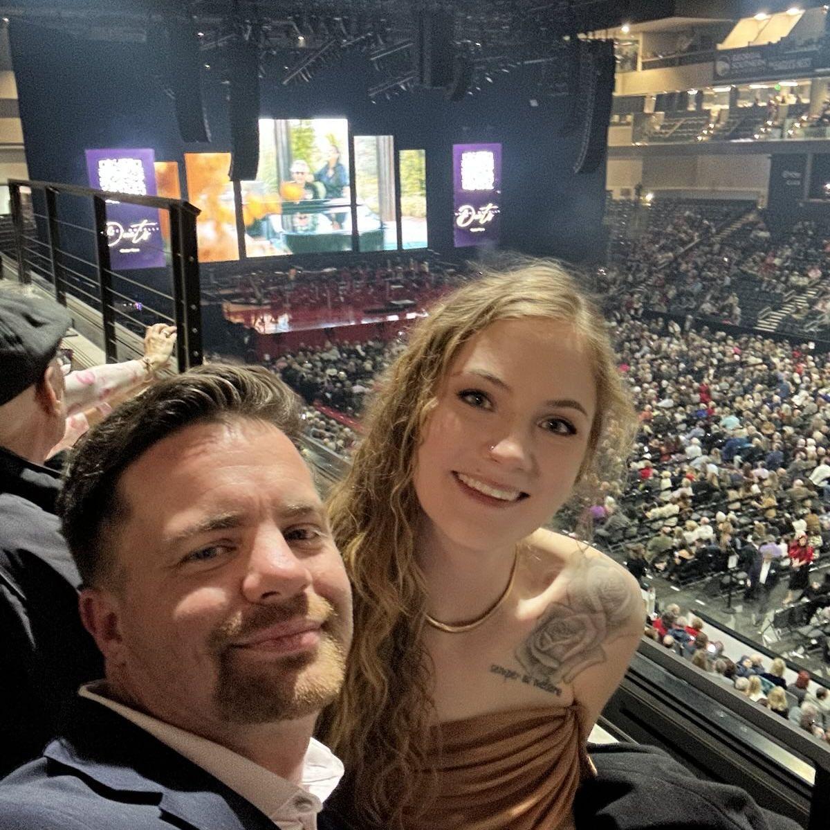 From the Andrea Bocelli concert, Stephen proposed at the end of the concert in Savannah, Georgia. 2/14/2025
