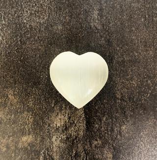 Personalized Polished Selenite Heart