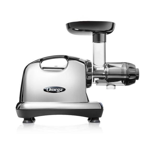 Omega® Model J8006 Nutrition Center HD Juicer in Chrome/Black