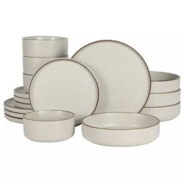 Stoneware Dinnerware Set - Cream