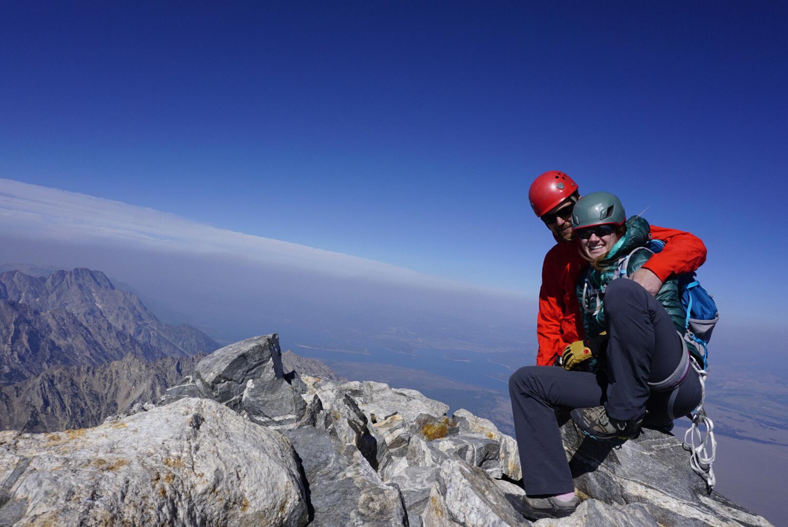 On top of the Grand Teton at 13,776 ft