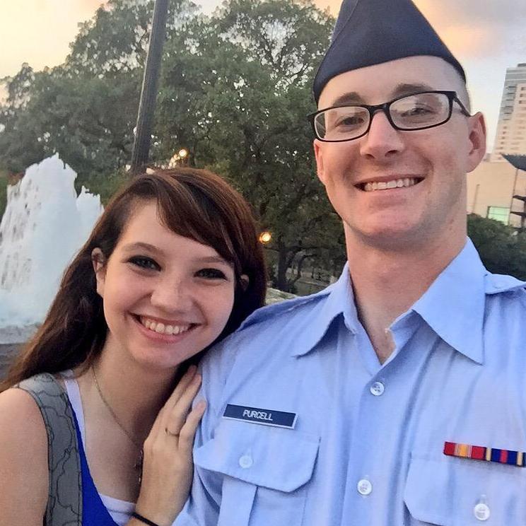 At Colin's Air Force Basic Training Graduation!