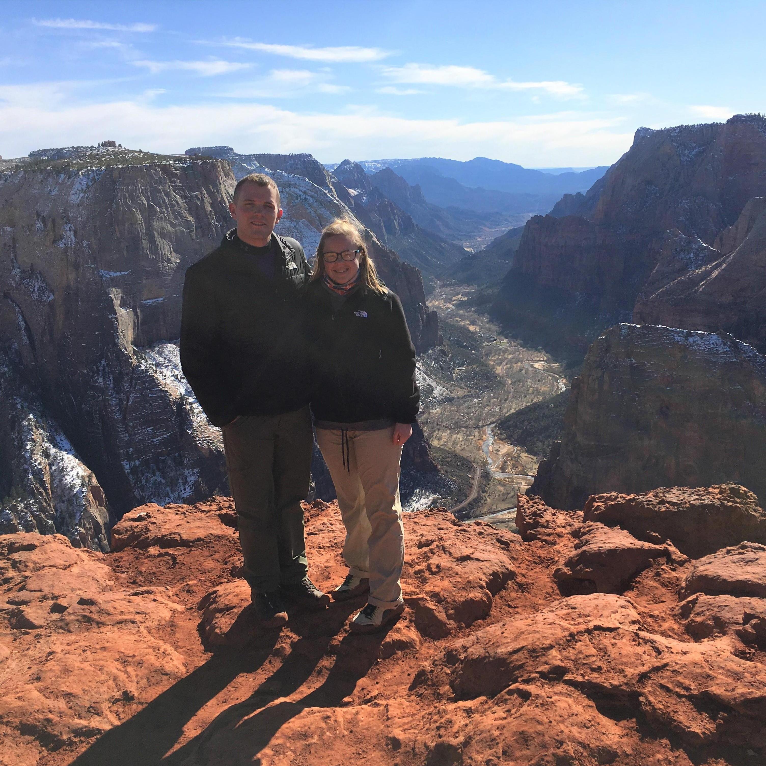 Visiting Zion on our way back to Arizona!