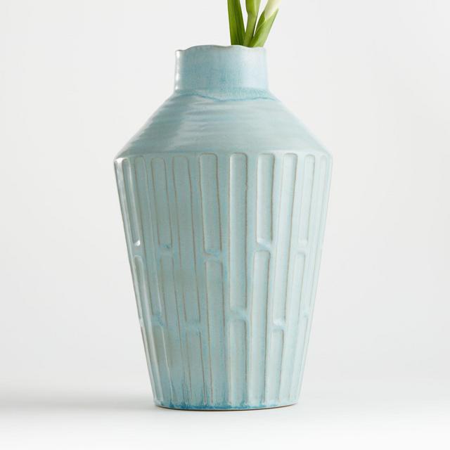 Izma Angled Seafoam Vase