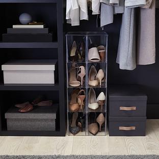 Premium Stackable Tall Shoe Bin