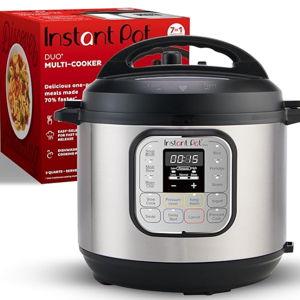 Instant Pot Duo 7-in-1 Mini Electric Pressure Cooker, Slow Rice Cooker, Steamer, Sauté, Yogurt Maker, Warmer & Sterilizer, Includes Free App with over 1900 Recipes, Stainless Steel, 3 Quart