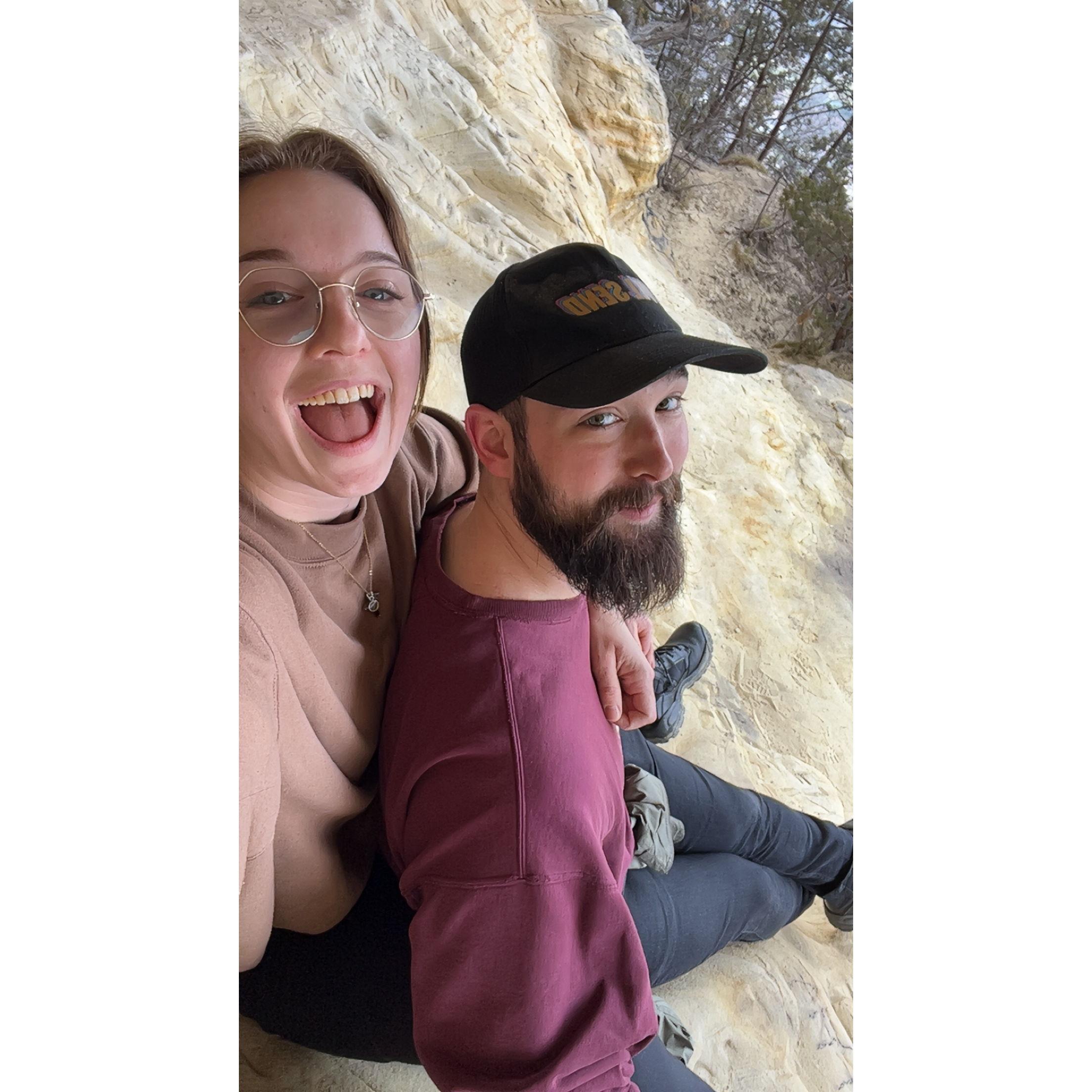 One of our favorite hiking spots, 'The Thrones'.