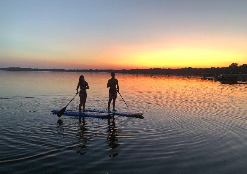 Paddle Boarding on lake Minnetonka, 2019