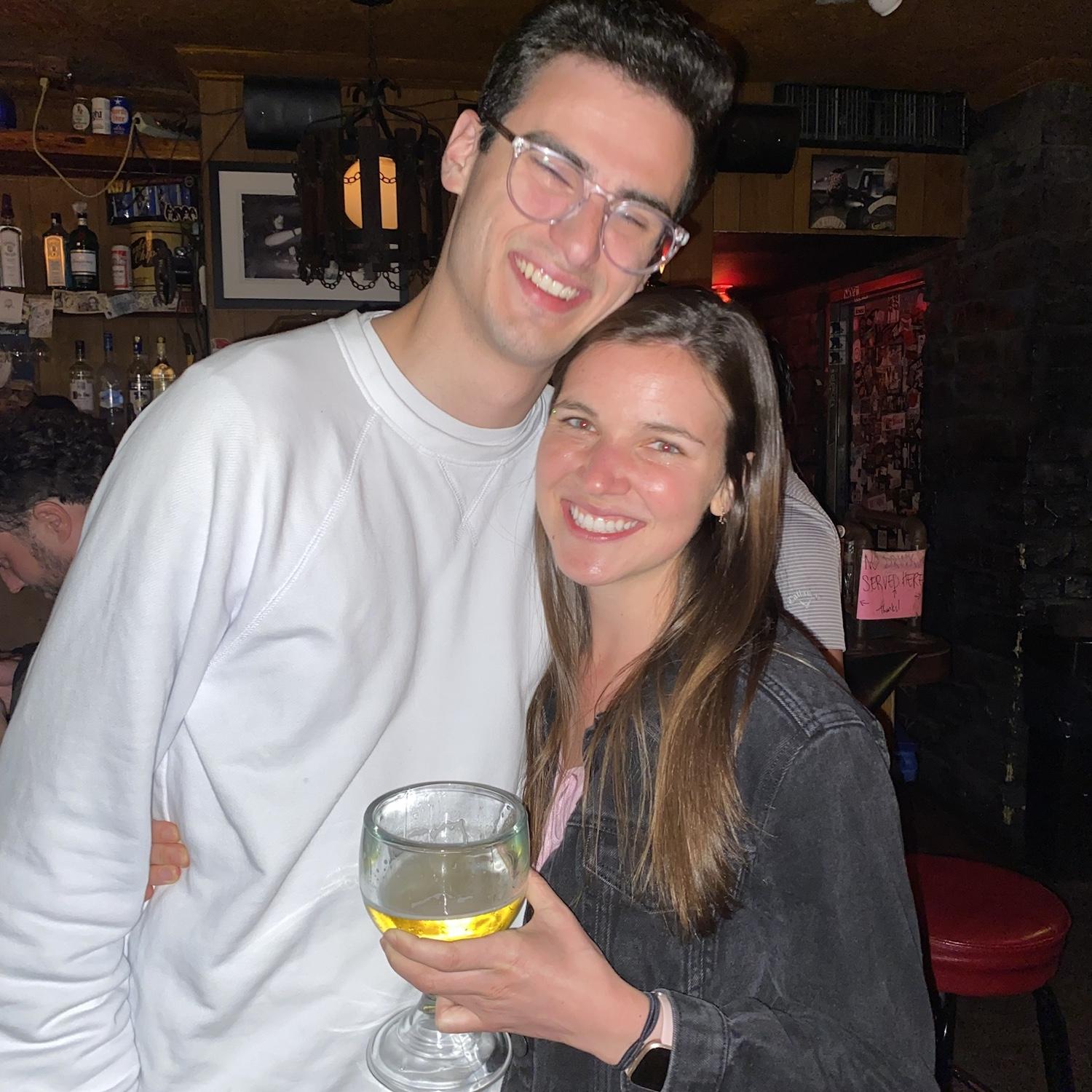 Our first photo together
