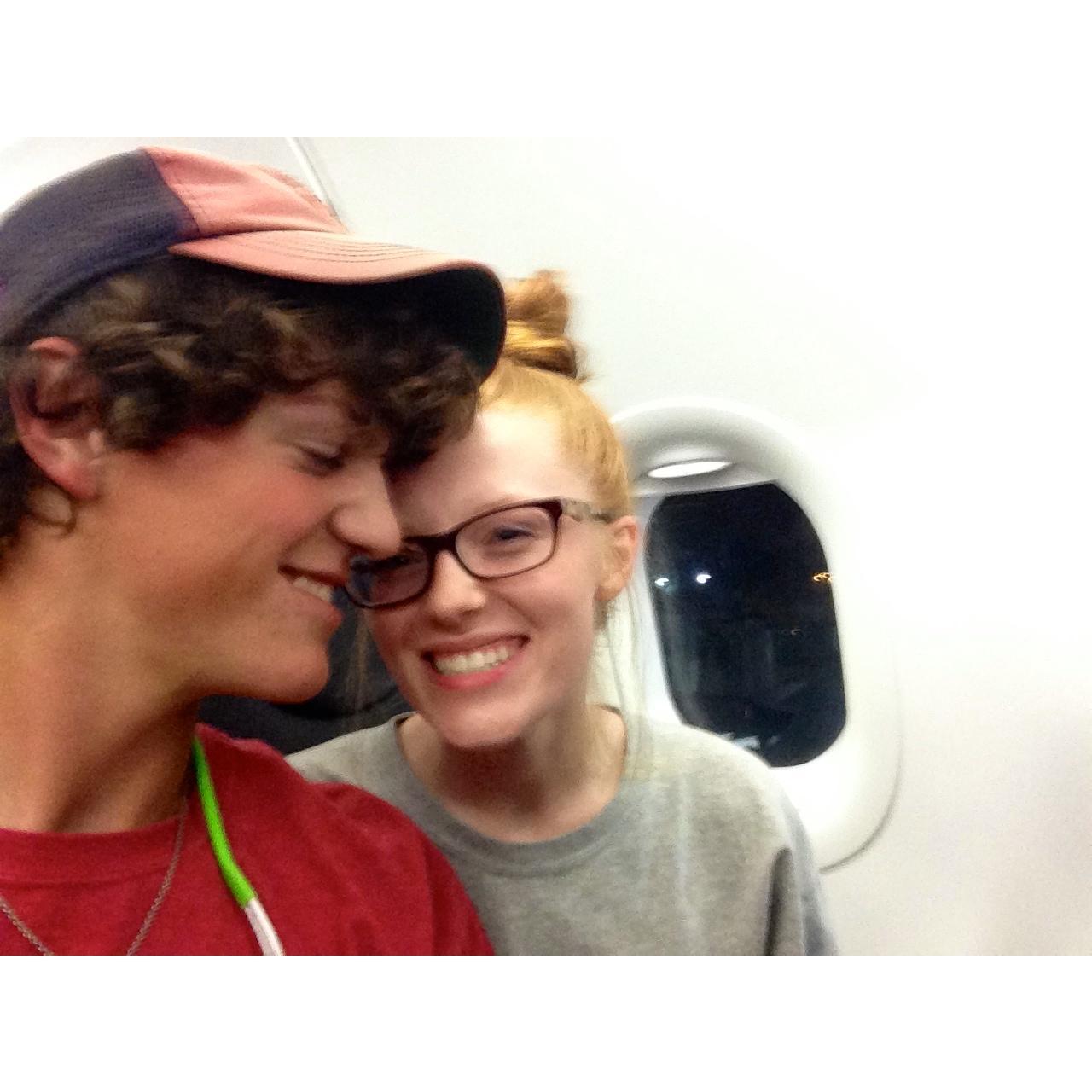 Plane ride to Costa Rica for a mission trip