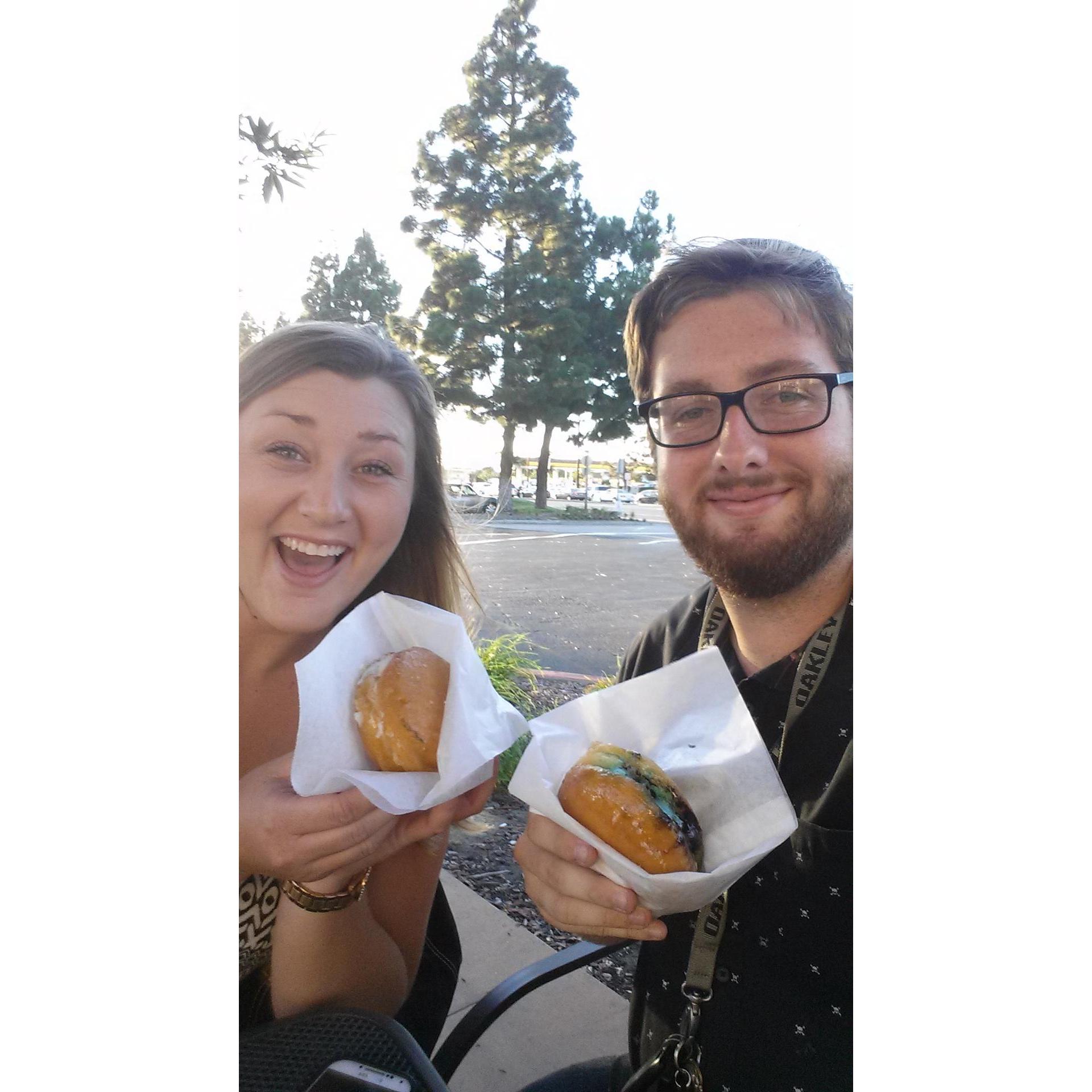 One year anniversary date with a sweet dessert from After's Ice Cream