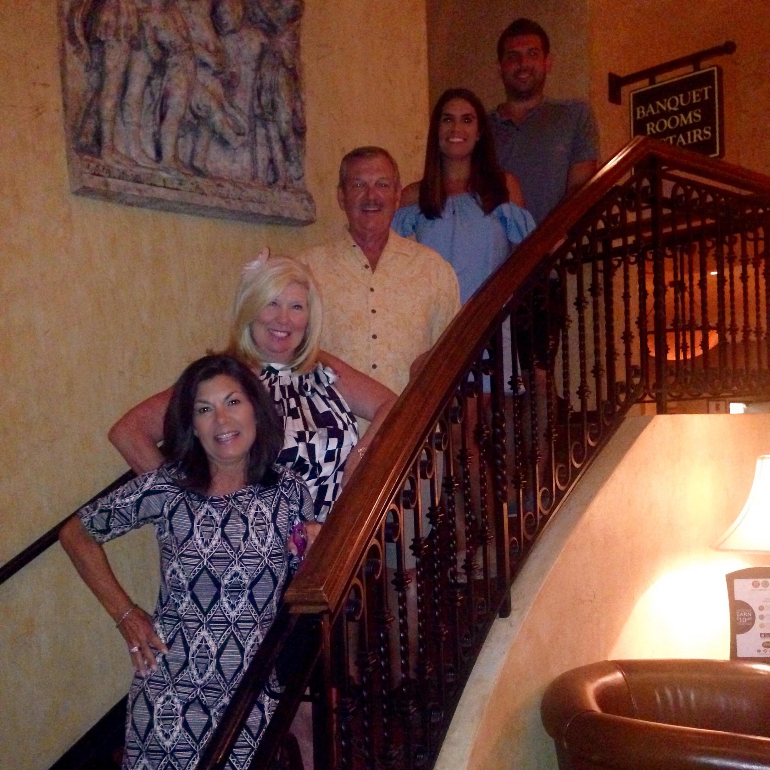 Ryan's birthday dinner with the Green's and Mama Welter